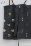 YANYAN KNITS 24 Autumn and Winter Embroidered Apron Top YYK-YYW24-1281-HUI Gray